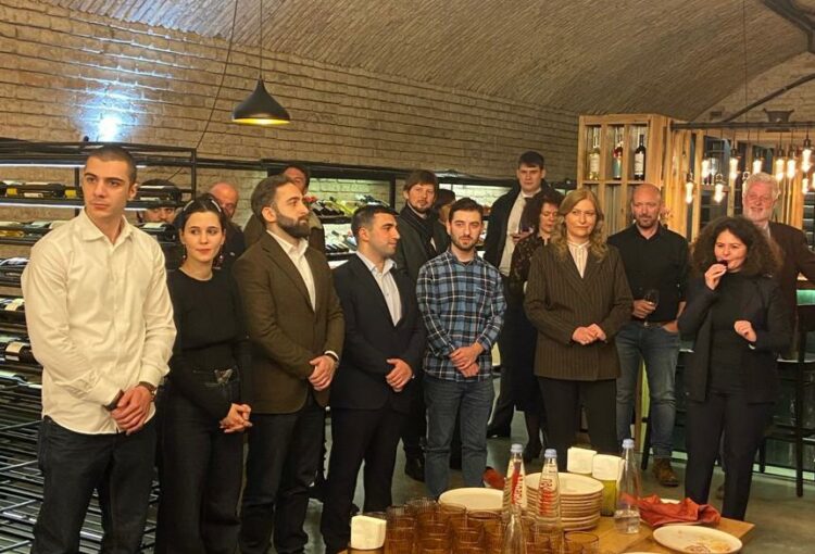 მიღება, რომელიც გაიმართა მონპელიეს აგრარული ინსტიტუტის დელეგაციის ვიზიტის ფარგლებში